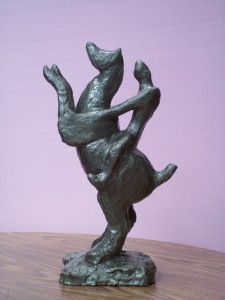 “RHAPSODY” by Lalage Warrington This clay horse exemplifies shape and line creating balance and a sense of arrested motion.